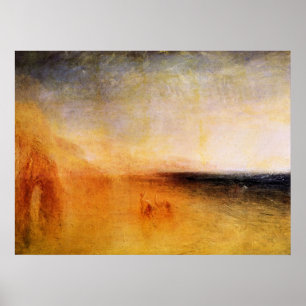 Europa och Joseph Mallord Turners tjur Poster