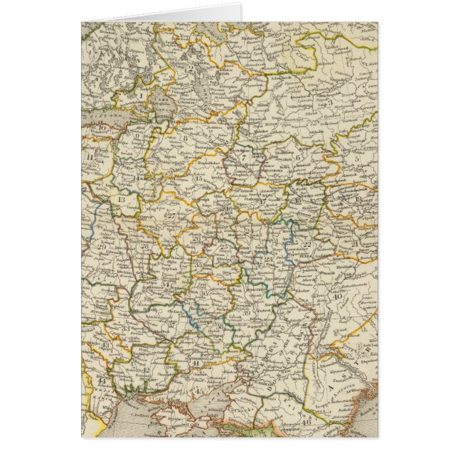 Europa och Ryssland Hälsningskort (Framsidan)