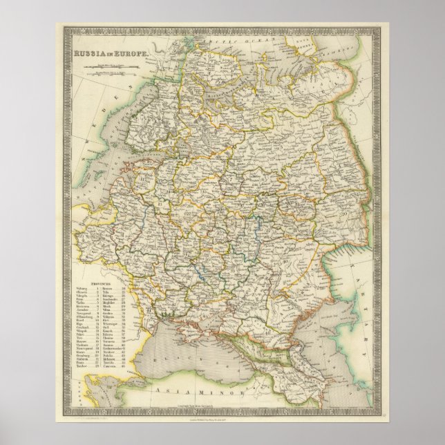 Europa och Ryssland Poster (Framsidan)