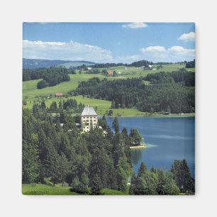 Europa, Österrike, Fuschl. Fuschl slott Magnet