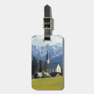 Europa, Österrike, Gosau. Kyrkans spira Bagagebricka