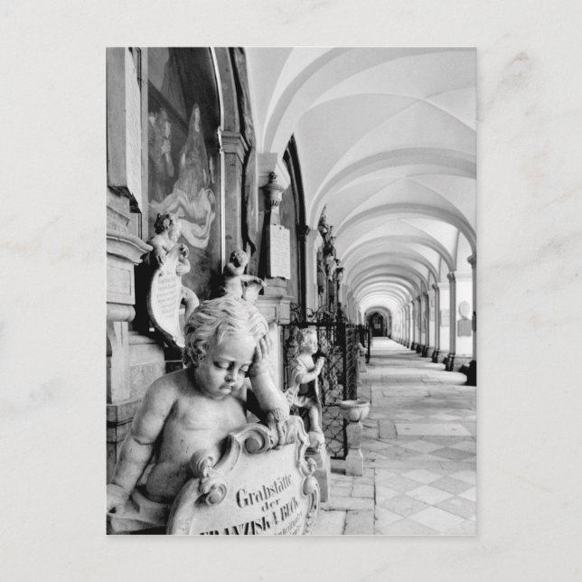 Europa, Österrike, Salzburg. Cherub och monument 2 Vykort (Framsida)