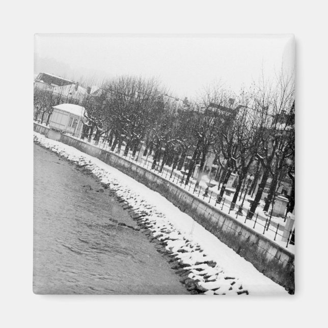 Europa, Österrike, Salzburg. Flodens bank Magnet (Framsidan)