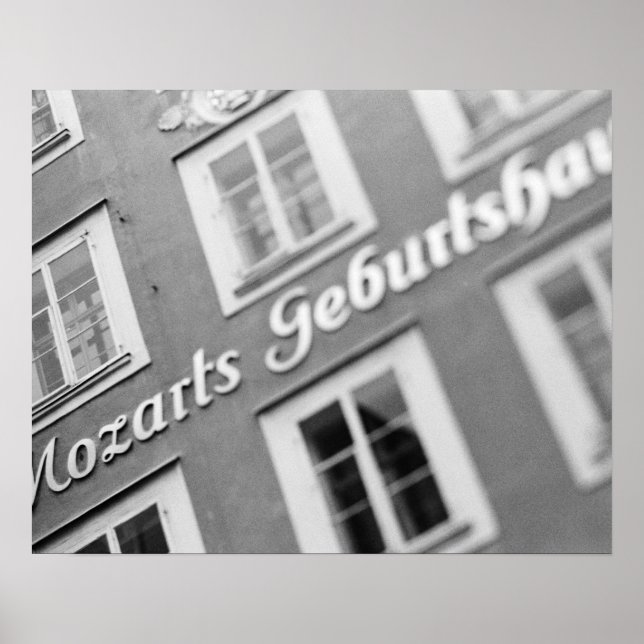 Europa, Österrike, Salzburg. Mozart's Birthplace 2 Poster (Framsidan)
