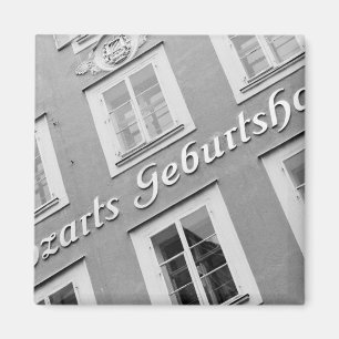 Europa, Österrike, Salzburg. Mozarts födelseplats Magnet