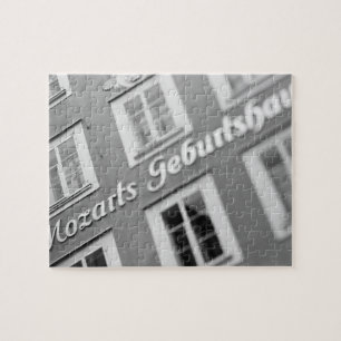 Europa, Österrike, Salzburg. Mozarts födelseplats Pussel