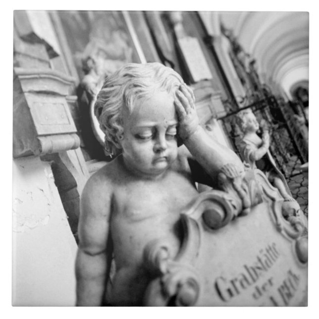 Europa, Österrike, Salzburg. Tjerub och monument 3 Kakelplatta (Framsidan)