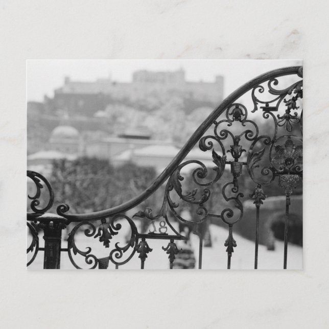 Europa, Österrike, Salzburg. Vy över den gamla sta Vykort (Framsida)