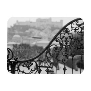 Europa, Österrike, Salzburg. Vy över Gamla Stan Magnet
