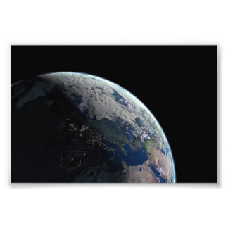 Europa-på natten1209 PLANET EARTH SPACE EUROPE NIG Fototryck