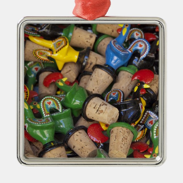 Europa, Portugal. Den historiska staden Sintra. 2 Julgransprydnad Metall (Framsidan)