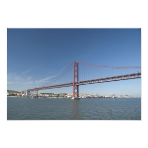 Europa, Portugal, Lissabon aka Lisboa). Ponte Fototryck