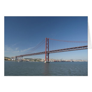 Europa, Portugal, Lissabon aka Lisboa). Ponte Hälsningskort