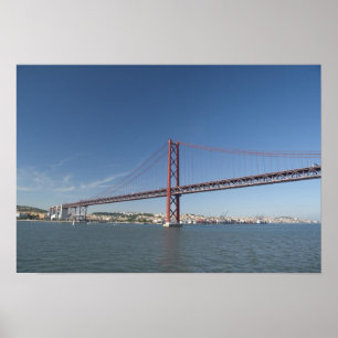 Europa, Portugal, Lissabon aka Lisboa). Ponte Poster