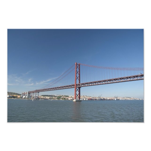 Europa, Portugal, Lissabon (alias Lisboa). Ponte Fototryck (Framsidan)