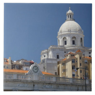 Europa, Portugal, Lissabon (även Lisboa). Militär Kakelplatta