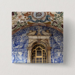 Europa, Portugal, Obidos. Färgrik arkitektur Knapp