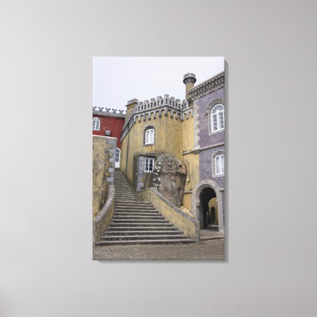 Europa, Portugal, Sintra. Pena National 2 Canvastryck (Framsida)