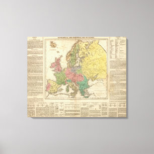 Europa Religion Atlas Karta Canvastryck