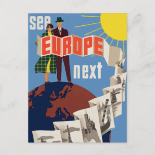 Europa Resa Vykort
