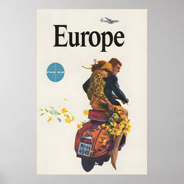 Europa Resemärke Poster (Framsidan)