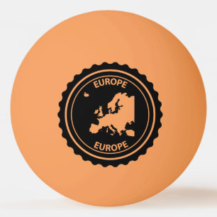 Europa rubber frimärke pingisboll