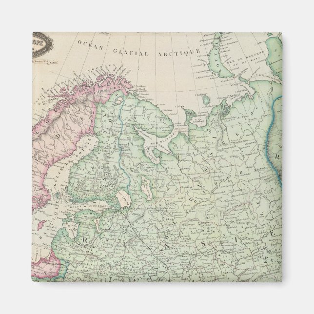 Europa, Ryssland, Finland Magnet (Framsidan)