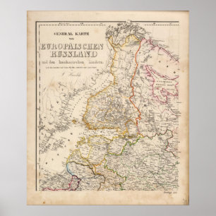 Europa Ryssland, Finland Poster