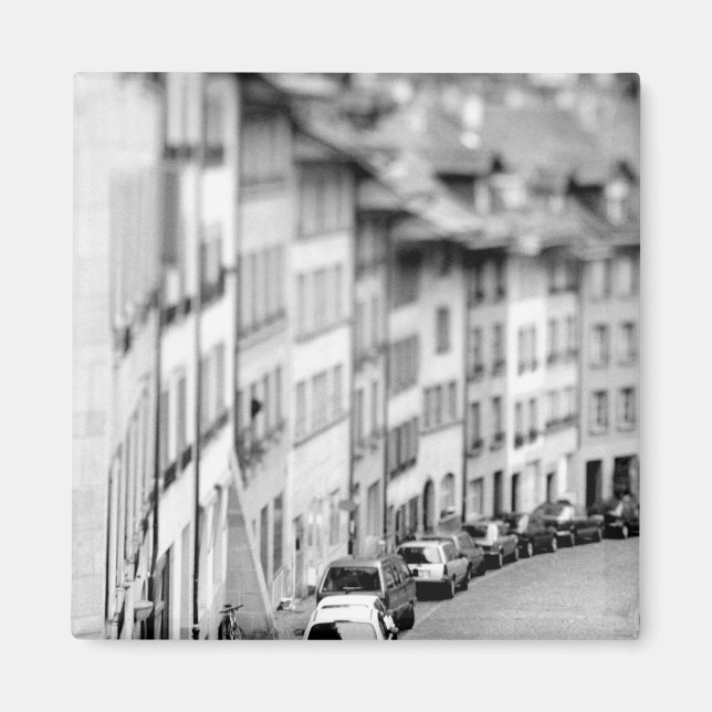 Europa, Schweiz, Bern. Gamla stans byggnader Magnet (Framsidan)