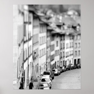 Europa, Schweiz, Bern. Gamla stans byggnader Poster