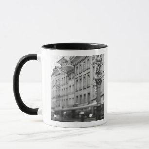 Europa, Schweiz, Bern. Spårvagn, Marktgasse Mugg