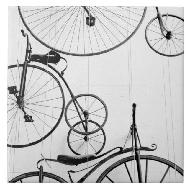 Europa, Schweiz, Lucerne. Cykelns visning. Kakelplatta (Framsidan)