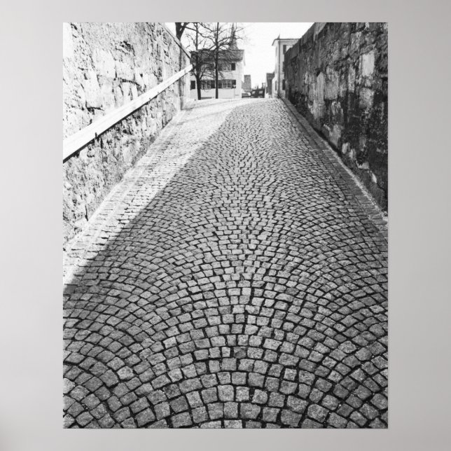 Europa, Schweiz, Zürich. Kobolt gata Poster (Framsidan)