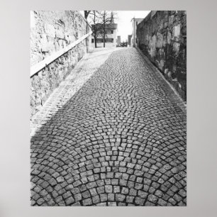 Europa, Schweiz, Zürich. Täckande gata. Poster