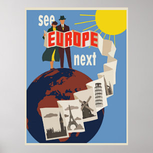 Europa - se Europa nästa år Poster