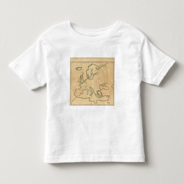 Europa skisserar tee shirt (Framsida)