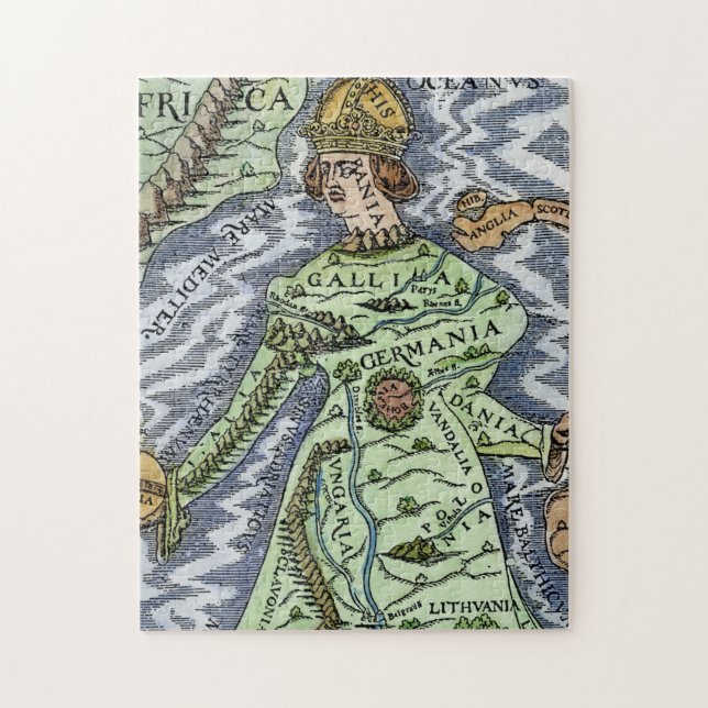 EUROPA SOM EN DROTTNING, 1588 PUSSEL (Vertikal)