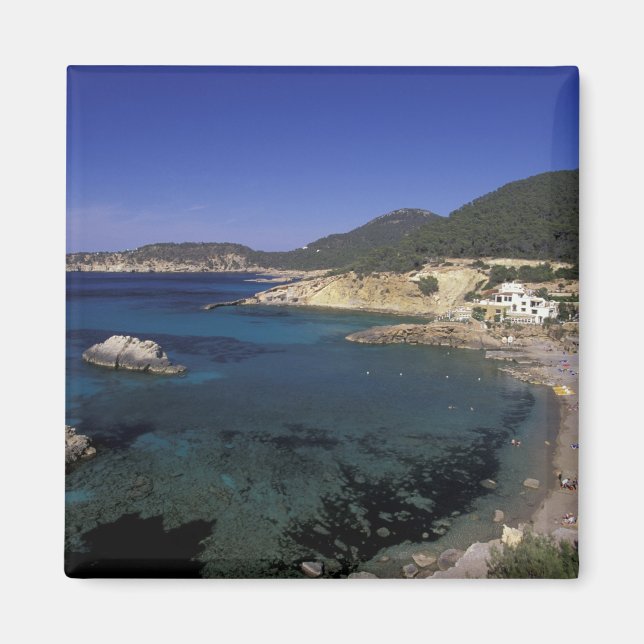 Europa, Spanien, Balearerna, Ibiza, Cala de Magnet (Framsidan)