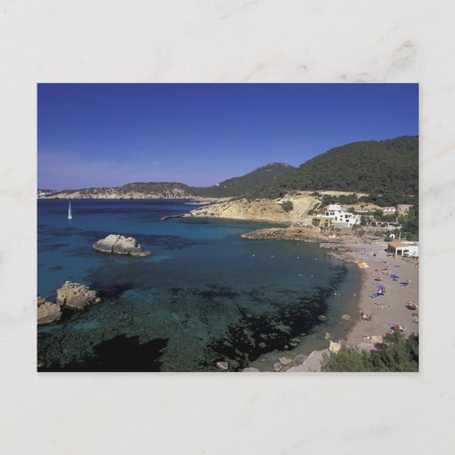 Europa, Spanien, Balearerna, Ibiza, Cala de Vykort (Framsida)