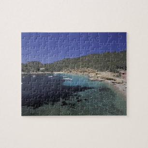 Europa, Spanien, Balearerna, Ibiza, Cala Salada. Pussel