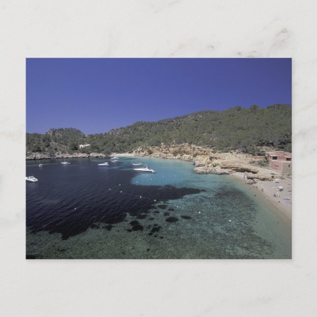 Europa, Spanien, Balearerna, Ibiza, Cala Salada. Vykort (Framsida)