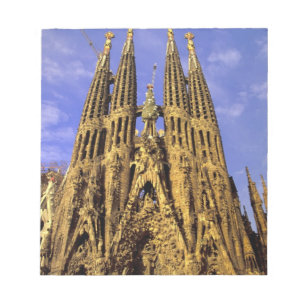 Europa, Spanien, Barcelona, Sagrada Familia Anteckningsblock