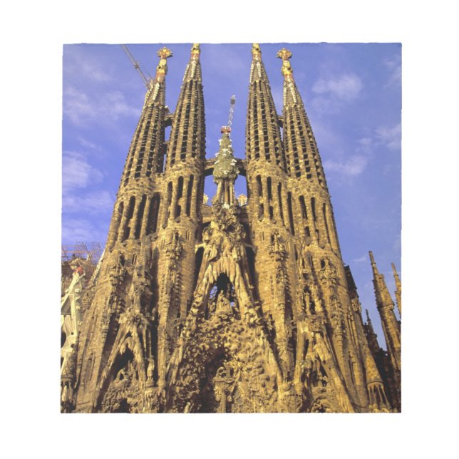 Europa, Spanien, Barcelona, Sagrada Familia Anteckningsblock (Framsida)