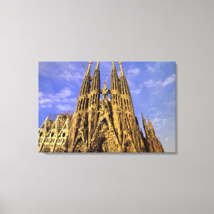 Europa, Spanien, Barcelona, Sagrada Familia Canvastryck
