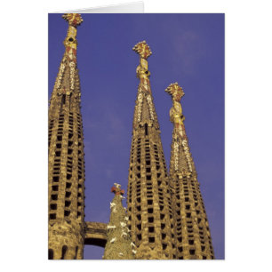 Europa, Spanien, Barcelona Sagrada Familia Hälsningskort