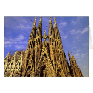 Europa, Spanien, Barcelona, Sagrada Familia Hälsningskort