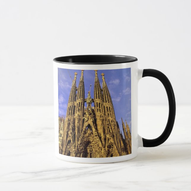 Europa, Spanien, Barcelona, Sagrada Familia Mugg (Höger)
