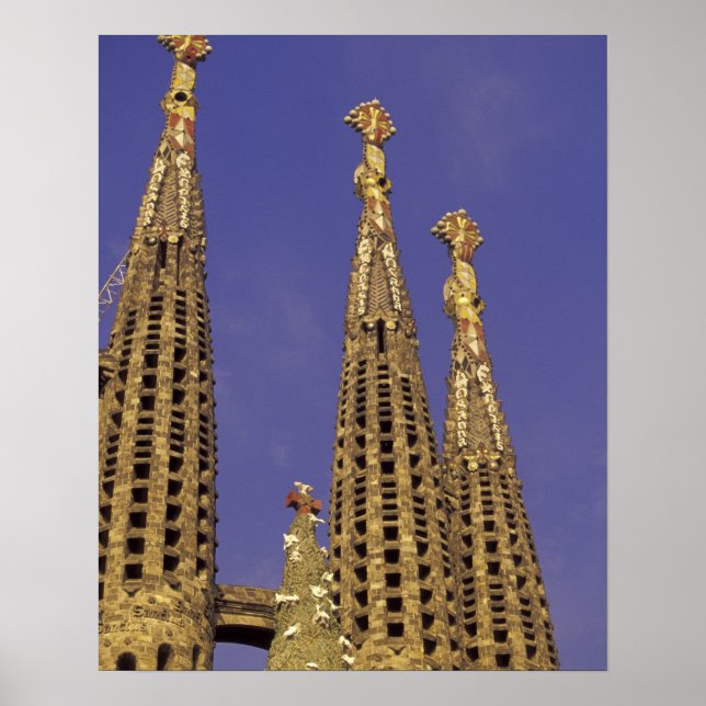 Europa, Spanien, Barcelona Sagrada Familia Poster (Framsidan)