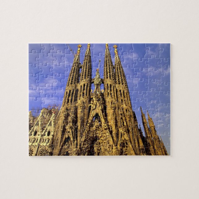 Europa, Spanien, Barcelona, Sagrada Familia Pussel (Horisontell)