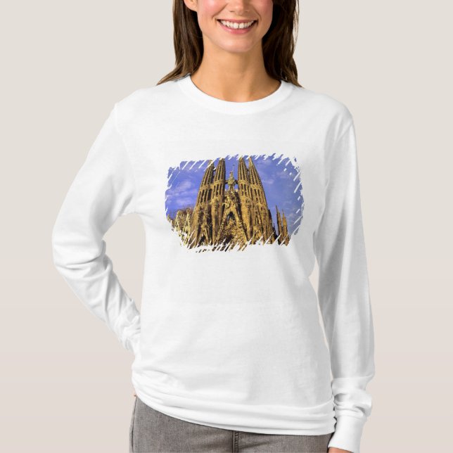 Europa, Spanien, Barcelona, Sagrada Familia Tee Shirt (Framsida)